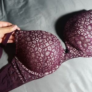 Victoria's Secret maroon bra